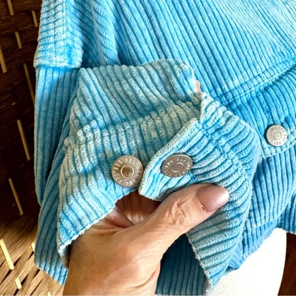 Urban Outfitters BDG blue corduroy cropped jacket L - Picture 6 of 16